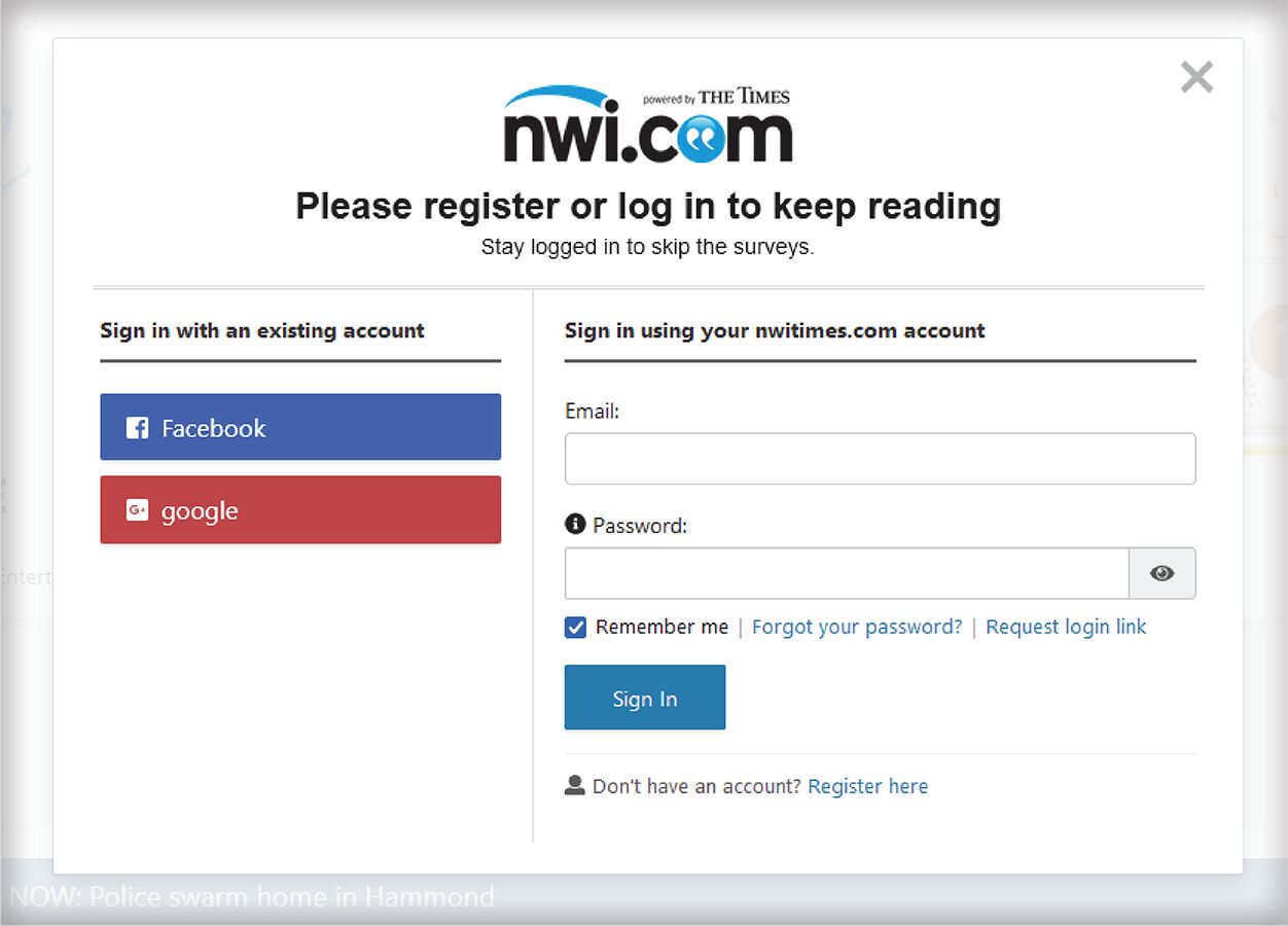 NWITimes login
